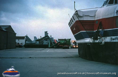 BH7 being moved to The Hovercraft Museum -  (credit: The <a href='http://www.hovercraft-museum.org/' target='_blank'>Hovercraft Museum Trust</a>).